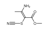 (E)-methyl 3-amino-2-thiocyanatobut-2-enoate Structure