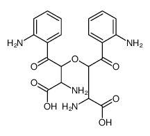 2-amino-3-[1-amino-3-(2-aminophenyl)-1-carboxy-3-oxopropan-2-yl]oxy-4-(2-aminophenyl)-4-oxobutanoic acid结构式