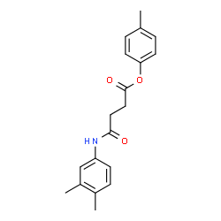 4-Methylphenyl 4-[(3,4-dimethylphenyl)amino]-4-oxobutanoate Structure