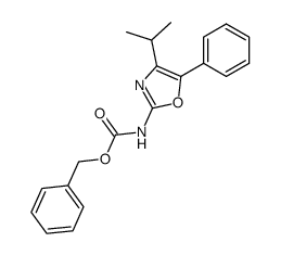 benzyl 4-isopropyl-5-phenyl-2-oxazolecarbamate Structure