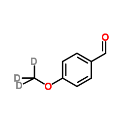 4-甲氧基苯甲醛-d3结构式