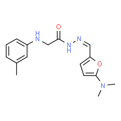 Glycine,N-(3-methylphenyl)-,[[5-(dimethylamino)-2-furanyl]methylene]hydrazide (9CI)结构式