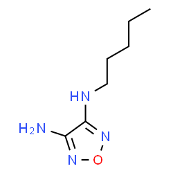 1,2,5-Oxadiazole-3,4-diamine,N-pentyl-(9CI) Structure