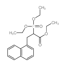 1-Naphthalenepropanoicacid, a-(diethoxyphosphinyl)-, ethylester Structure