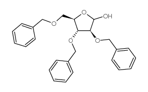 2,3,5-三-苄基-D-阿拉伯呋喃糖苷结构式