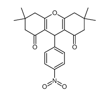 9-(4-nitrophenyl)-3,3,6,6-tetramethyl-1,2,3,4,5,6,7,8-octahydroxanthene-1,8-dione Structure