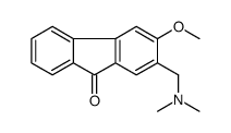 2-[(dimethylamino)methyl]-3-methoxyfluoren-9-one结构式