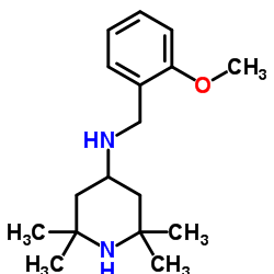 N-(2-Methoxybenzyl)-2,2,6,6-tetramethyl-4-piperidinamine Structure