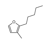 3-methyl-4-pentylfuran结构式