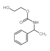 Carbamic acid, (a-methylbenzyl)-, 2-hydroxyethylester (7CI,8CI) Structure