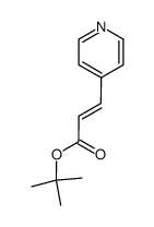 (E)-tert-butyl 3-(4-pyridyl)prop-2-enoate Structure