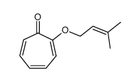 2-((3-methylbut-2-en-1-yl)oxy)cyclohepta-2,4,6-trien-1-one Structure