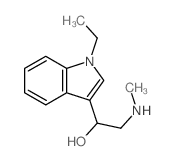 1-(1-ethylindol-3-yl)-2-(methylamino)ethanol结构式