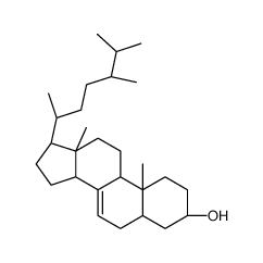 5-alpha-ergost-7-en-3-beta-ol Structure