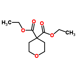 Diethyl tetrahydropyran-4,4-dicarboxylate Structure