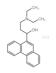 9-Phenanthrenemethanol,a-[2-(diethylamino)ethyl]-,hydrochloride (1:1)结构式