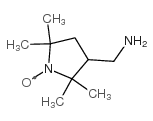 3-(氨基甲基)-2,2,5,5-四甲基-1-吡咯烷氧基结构式