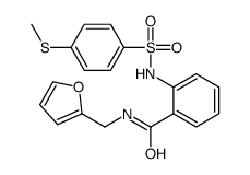 N-(furan-2-ylmethyl)-2-[(4-methylsulfanylphenyl)sulfonylamino]benzamide Structure