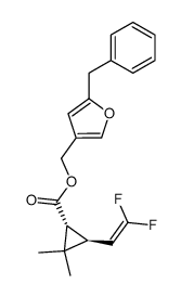 (1R,3S)-3-(2,2-Difluoroethenyl)-2,2-dimethylcyclopropanecarboxylic acid [5-(phenylmethyl)furan-3-yl]methyl ester picture