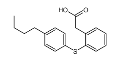 2-[2-(4-butylphenyl)sulfanylphenyl]acetic acid结构式