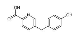 5-[(4-Hydroxyphenyl)methyl]-2-pyridinecarboxylic acid structure