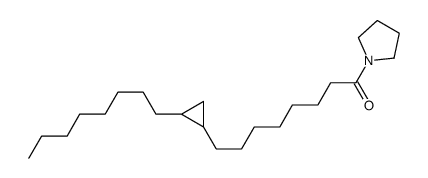 1-[8-(2-Octylcyclopropyl)octanoyl]pyrrolidine structure