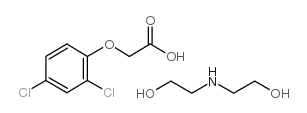 2,4-Dichlorophenoxyacetic acid diethanolamine salt Structure