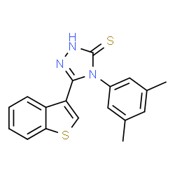 3H-1,2,4-Triazole-3-thione,5-benzo[b]thien-3-yl-4-(3,5-dimethylphenyl)-2,4-dihydro-(9CI) picture