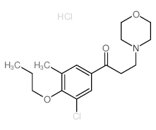 1-(3-chloro-5-methyl-4-propoxy-phenyl)-3-morpholin-4-yl-propan-1-one结构式