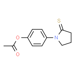 2-Pyrrolidinethione,1-[4-(acetyloxy)phenyl]- structure