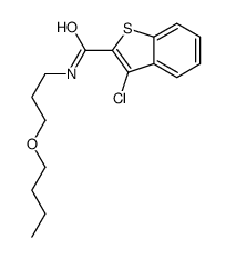 Benzo[b]thiophene-2-carboxamide, N-(3-butoxypropyl)-3-chloro- (9CI)结构式