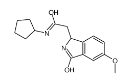 1H-Isoindole-1-acetamide,N-cyclopentyl-2,3-dihydro-5-methoxy-3-oxo-(9CI)结构式