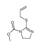 methyl 2-prop-2-enylsulfanyl-4,5-dihydroimidazole-1-carboxylate结构式