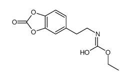 ethyl N-[2-(2-oxo-1,3-benzodioxol-5-yl)ethyl]carbamate结构式