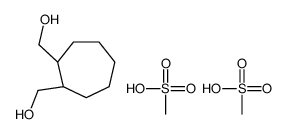 [(1S,2R)-2-(hydroxymethyl)cycloheptyl]methanol,methanesulfonic acid Structure