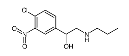 α-<4-Chlor-3-nitrophenyl>-β-aminoaethanol结构式