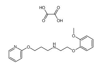 [2-(2-Methoxy-phenoxy)-ethyl]-[3-(pyridin-2-yloxy)-propyl]-amine; compound with oxalic acid结构式