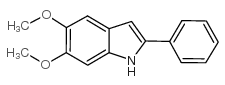 5,6-二甲氧基-2-苯基吲哚结构式