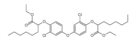 ethyl 2-[2-chloro-4-[3-chloro-4-(1-ethoxy-1-oxooctan-2-yl)oxyphenoxy]phenoxy]octanoate结构式