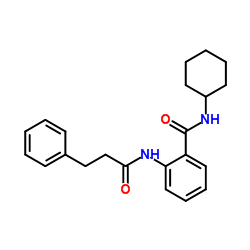 N-Cyclohexyl-2-[(3-phenylpropanoyl)amino]benzamide Structure