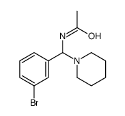 N-[(3-bromophenyl)-piperidin-1-ylmethyl]acetamide结构式