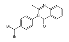 3-[4-(dibromomethyl)phenyl]-2-methylquinazolin-4-one结构式