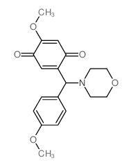 2,5-Cyclohexadiene-1,4-dione,2-methoxy-5-[(4-methoxyphenyl)-4-morpholinylmethyl]- Structure