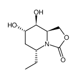 3H-Oxazolo[3,4-a]pyridin-3-one,5-ethylhexahydro-7,8-dihydroxy-,(5R,7S,8S,8aR)-(9CI) Structure