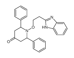 1-[2-(1H-benzimidazol-2-yl)ethoxy]-2,6-diphenylpiperidin-4-one Structure