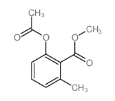 Benzoic acid,2-(acetyloxy)-6-methyl-, methyl ester结构式