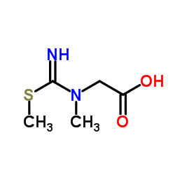 Glycine, N-[imino(methylthio)methyl]-N-methyl- (9CI)结构式