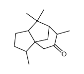 2,6,6,8-tetramethyltricyclo[5.3.1.01,5]undecan-9-one结构式