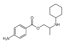 2-Cyclohexylaminopropyl=p-aminobenzoate Structure