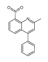 2-methyl-8-nitro-4-phenyl-quinoline结构式